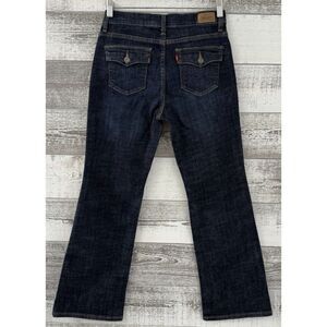 Levi's 512 Women's Perfectly Slimming Boot Cut Ankle Jeans Size 8P (Fit 28x28)